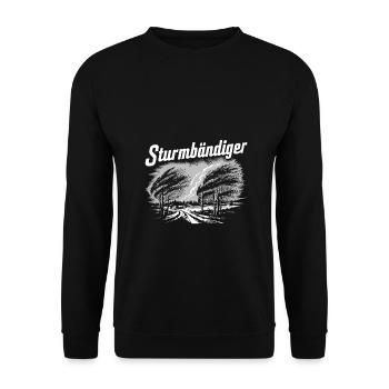 Northern Germany Storm Friesland Storm Tamer - Unisex Sweatshirt - black - Front - Alina (178cm) & Michal (187cm)