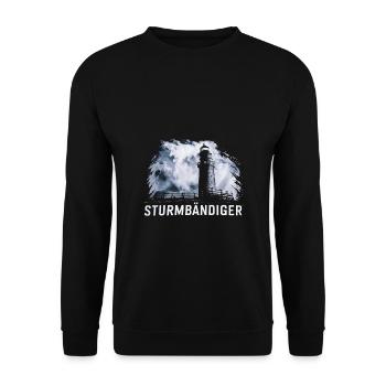 Phare de Stormbending : le mysticisme de l’Allemagne du Nord - Sweat-shirt Unisexe - noir - Devant - Alina (178cm) & Michal (187cm)