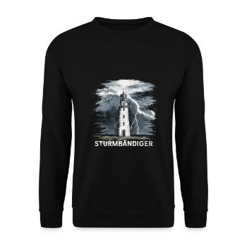 Maîtrise de l’orage Phare Orage Puissant - Sweat-shirt Unisexe - noir - Devant - Alina (178cm) & Michal (187cm)