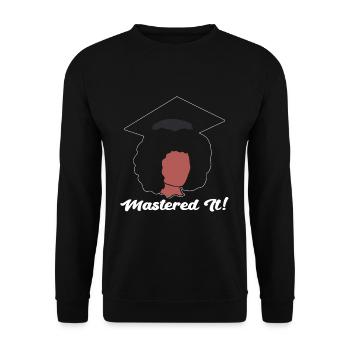 Master's Degree Graduation Ceremony - Unisex Sweatshirt - black - Front - Alina (178cm) & Michal (187cm)
