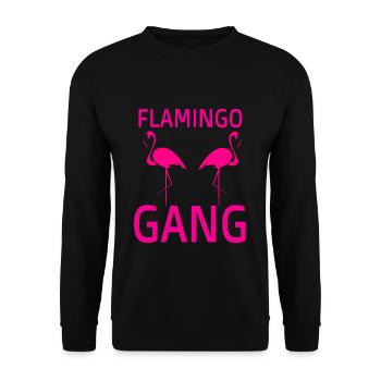 Flamingo Gang - Unisex Pullover - Schwarz - Vorne - Alina (178cm) & Michal (187cm)
