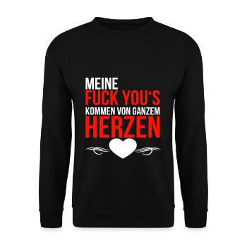 Va te faire foutre - Sweat-shirt Unisexe - noir - Devant - Alina (178cm) & Michal (187cm)