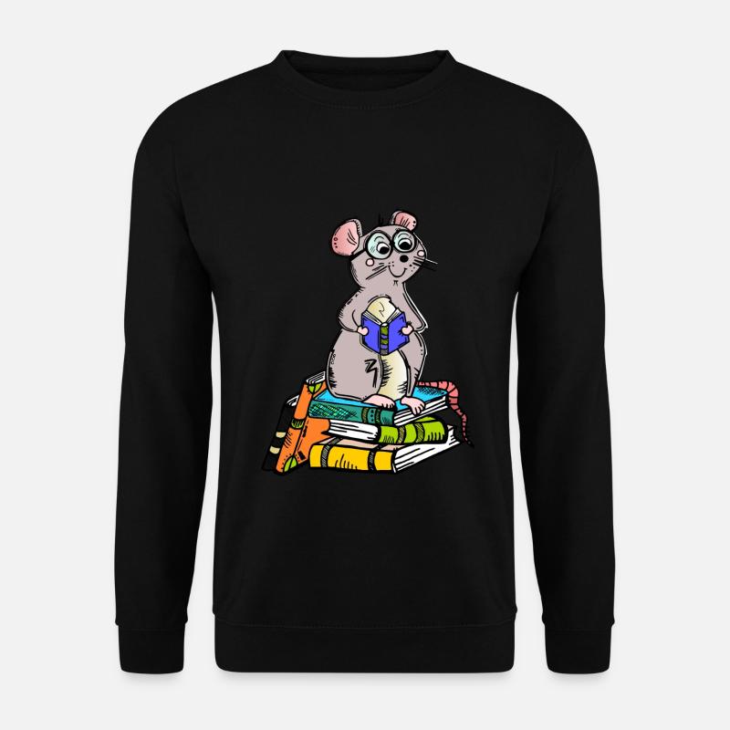 Book Nerd - Leseratte - Unisex Pullover - Schwarz