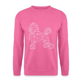 poodle - Unisex Sweatshirt - pink - Front