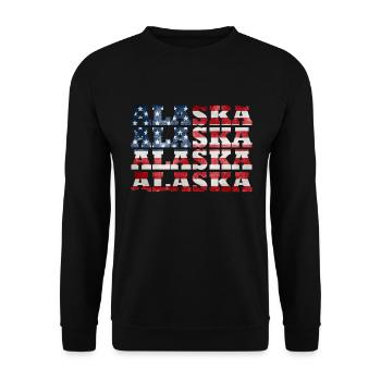 Alaska - Unisex Sweatshirt - black - Front - Alina (178cm) & Michal (187cm)