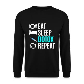 Botox - Unisex Pullover - Schwarz - Vorne - Alina (178cm) & Michal (187cm)