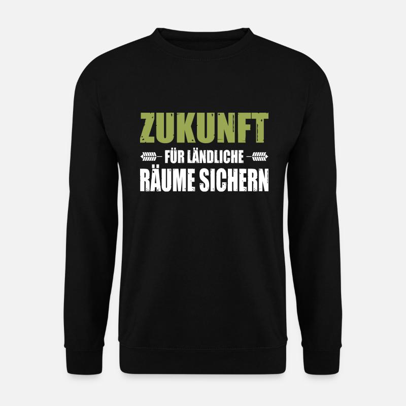 Bauernprotest Zukunft Für Ländliche Räume Sichern - Unisex Pullover - Schwarz