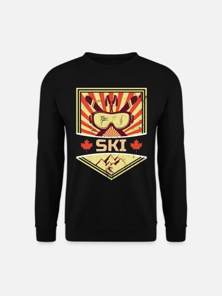 Ski Propaganda | Wintersport Winter Schnee Urlaub - Unisex Pullover - Schwarz