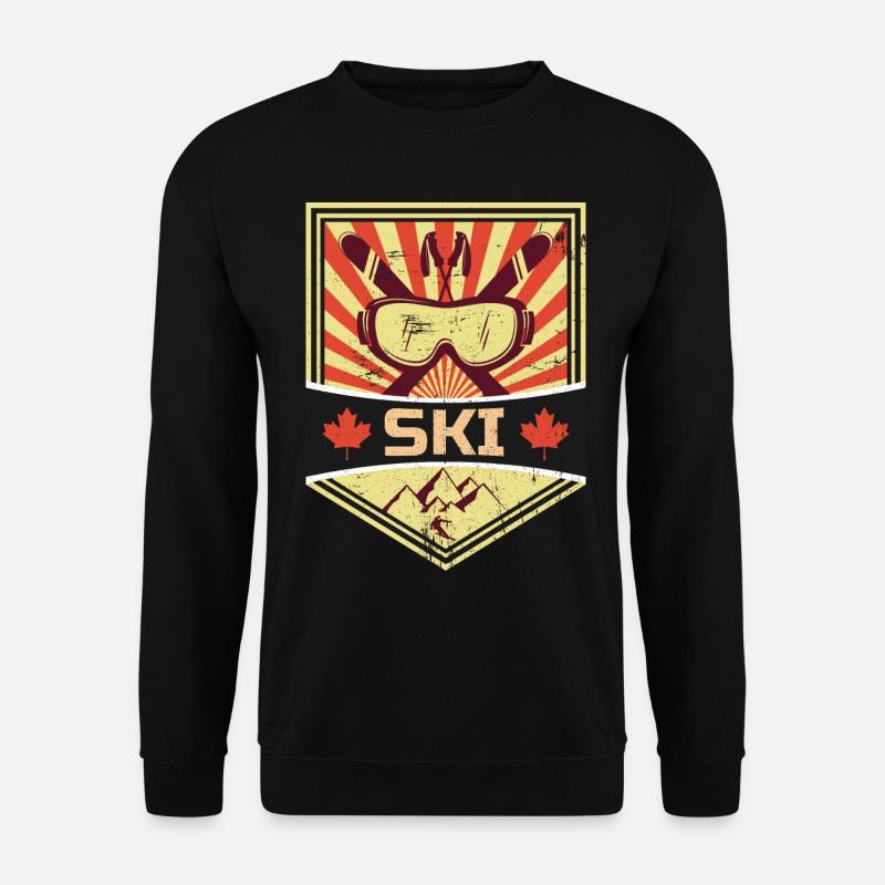 Ski Propaganda | Wintersport Winter Schnee Urlaub - Unisex Pullover - Schwarz