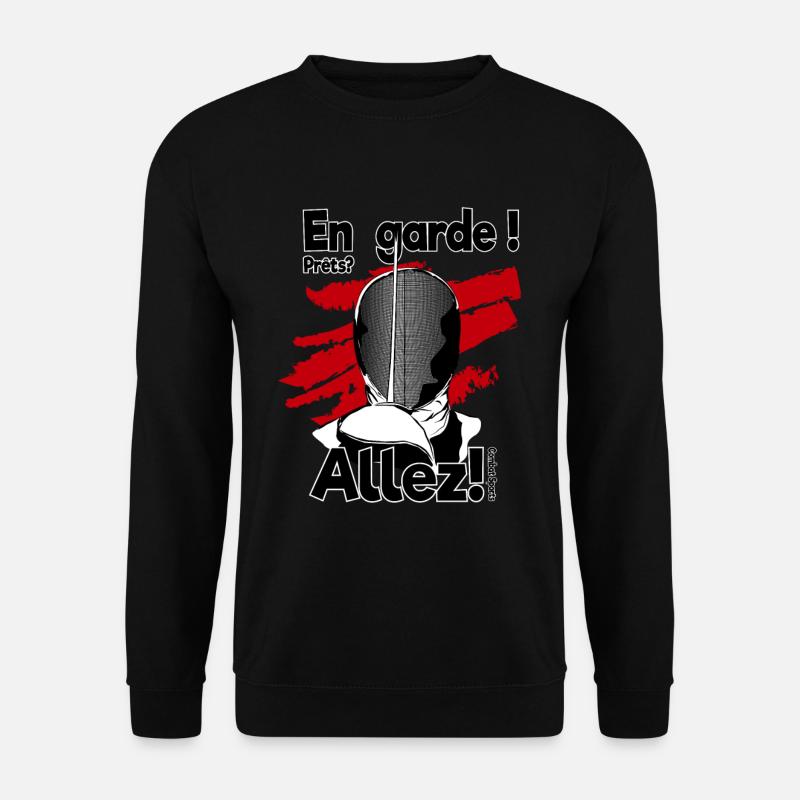Fechten - Fencing En garde! Prêts? Allez! - Unisex Pullover - Schwarz