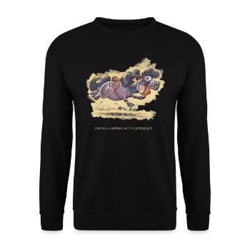 Thelwell - Rider ist falling down - Sweat-shirt Unisexe - noir - Devant - Alina (178cm) & Michal (187cm)