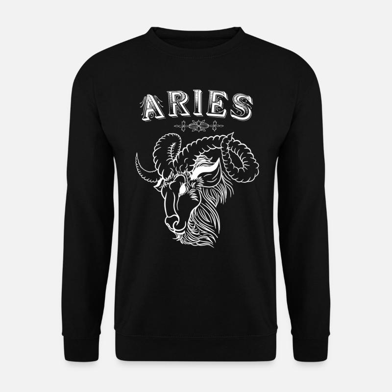 Aries Sternzeichen Widder - Unisex Pullover - Schwarz