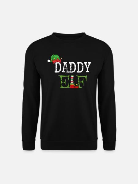Daddy Elf - Papa der Weihnachts-Elf - Unisex Pullover - Schwarz