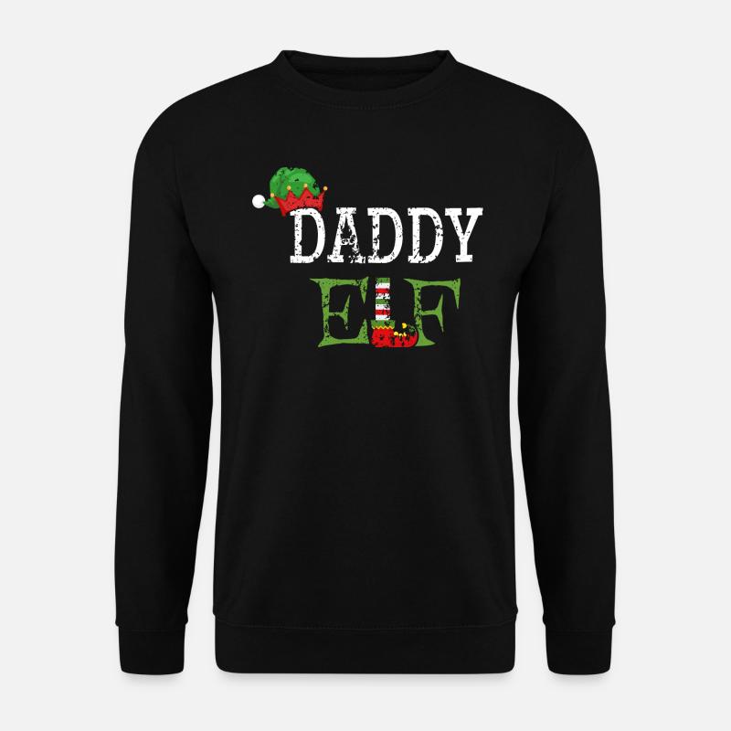 Daddy Elf - Papa der Weihnachts-Elf - Unisex Pullover - Schwarz