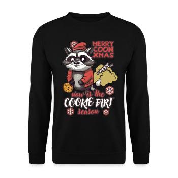 Keksfurz Saison Weihnachten - Unisex Pullover - Schwarz - Vorne - Alina (178cm) & Michal (187cm)