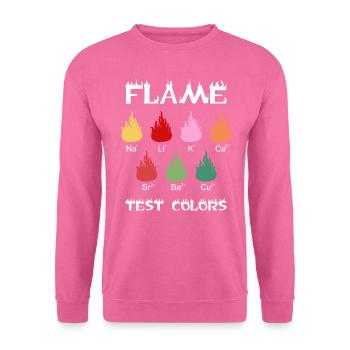 Flammentest Farbchemie Chemie Benutzerdefiniert - Unisex Pullover - Pink - Vorne