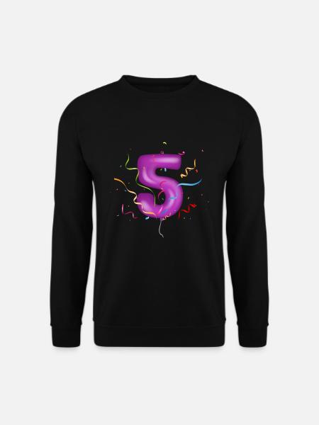 5. Geburtstag - Unisex Pullover - Schwarz