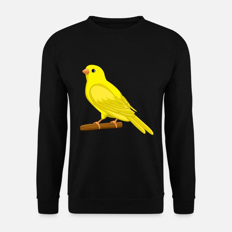 Kanarienvogel Singvogel, Vogel Design - Unisex Pullover - Schwarz