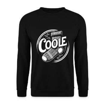 Cool sock - fun motivational design - Unisex Sweatshirt - black - Front - Alina (178cm) & Michal (187cm)