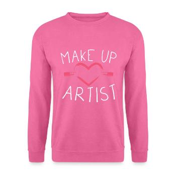 Make Up Artist / Schminken - Unisex Pullover - Pink - Vorne