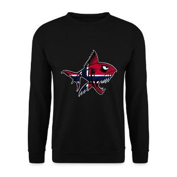 Norvège Pêche à la ligne Pêche - Sweat-shirt Unisexe - noir - Devant - Alina (178cm) & Michal (187cm)