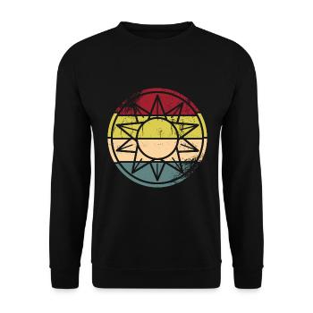 Solar plant - Unisex Sweatshirt - black - Front - Alina (178cm) & Michal (187cm)
