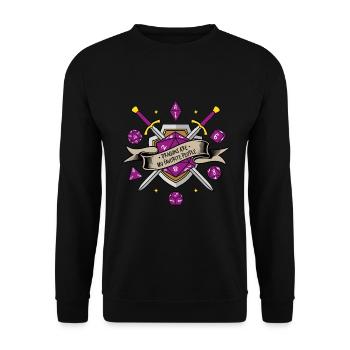Dragons Are My Favorite People - Sweat-shirt Unisexe - noir - Devant - Alina (178cm) & Michal (187cm)