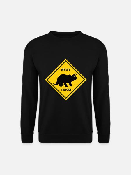 Attention Triceratops - Unisex Sweatshirt - black