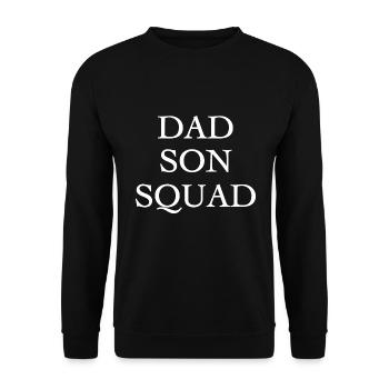 Dad Son Squad - Unisex Sweatshirt - black - Front - Alina (178cm) & Michal (187cm)