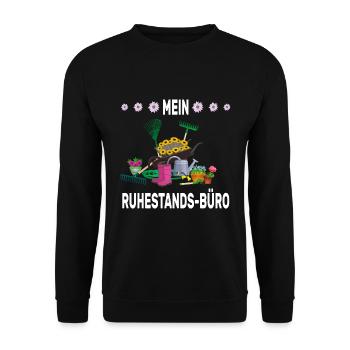 Garten Werkzeug Ruhestand Büro - Unisex Pullover - Schwarz - Vorne - Alina (178cm) & Michal (187cm)