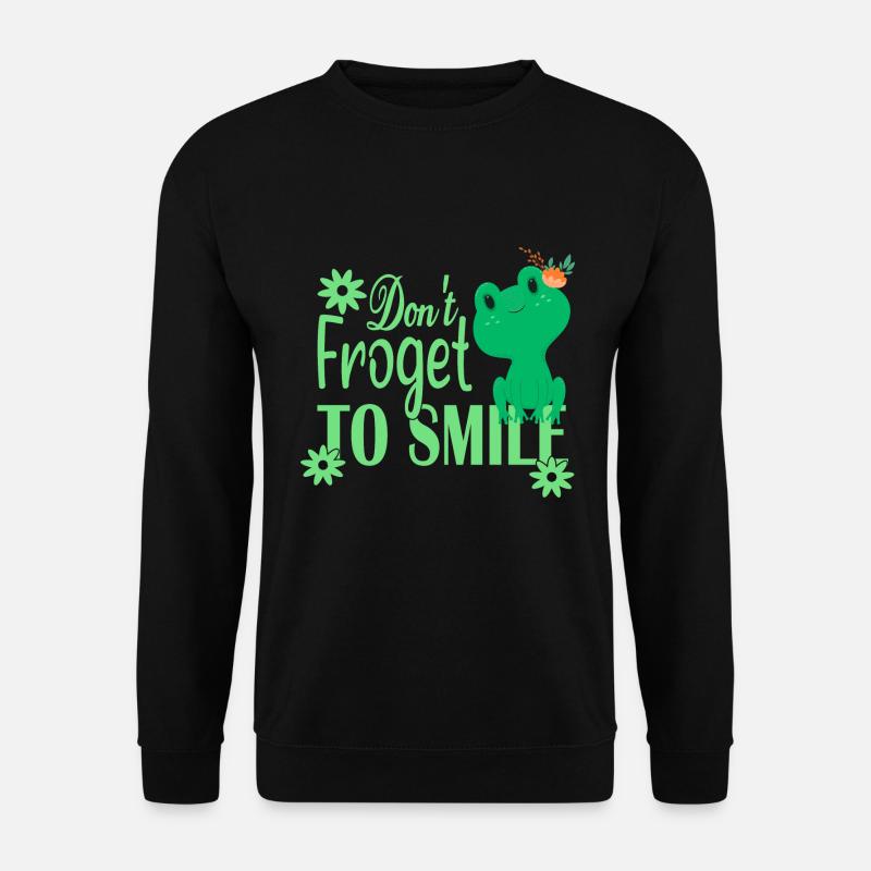 Don't Froget to smile - Unisex Sweatshirt - black