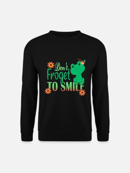 Don't Froget to smile - Unisex Sweatshirt - black