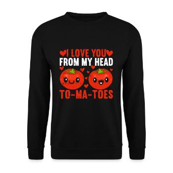 Tomate - Unisex Pullover - Schwarz - Vorne - Alina (178cm) & Michal (187cm)