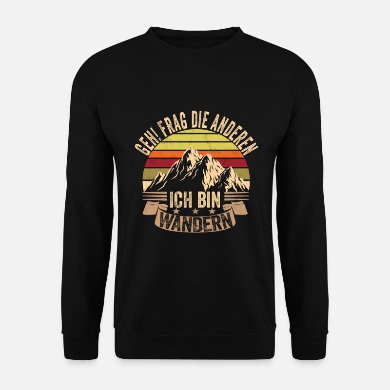 Wandern - Unisex Pullover - Schwarz