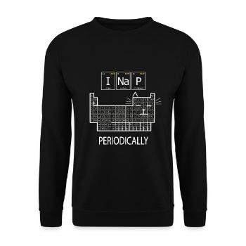 I Nap Periodically, Periodensystem der Elemente - Unisex Pullover - Schwarz - Vorne - Alina (178cm) & Michal (187cm)