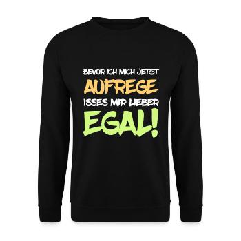 Ist mir egal - Unisex Pullover - Schwarz - Vorne - Alina (178cm) & Michal (187cm)