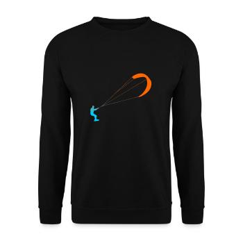 kitesurfer - Unisex Sweatshirt - black - Front - Alina (178cm) & Michal (187cm)