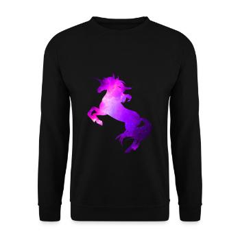 Unicorn Fantasy Unicorn Horse Mythical Creatures - Unisex Sweatshirt - black - Front - Alina (178cm) & Michal (187cm)