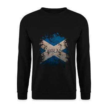 SCOTLAND Flag Scotland Flag Flag Fatherland - Unisex Sweatshirt - black - Front - Alina (178cm) & Michal (187cm)
