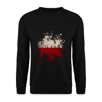 Drapeau pologne drapeau pologne - Sweat-shirt Unisexe - noir - Devant - Alina (178cm) & Michal (187cm)