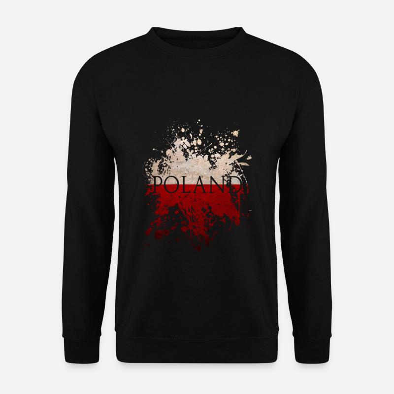 Drapeau pologne drapeau pologne - Sweat-shirt Unisexe - noir