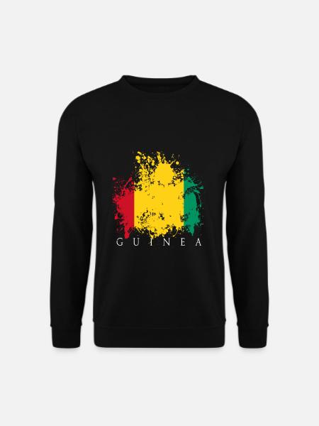 Guinée Afrique Conakry Drapeau Drapeau Drapeau Voyage Cadeau - Sweat-shirt Unisexe - noir