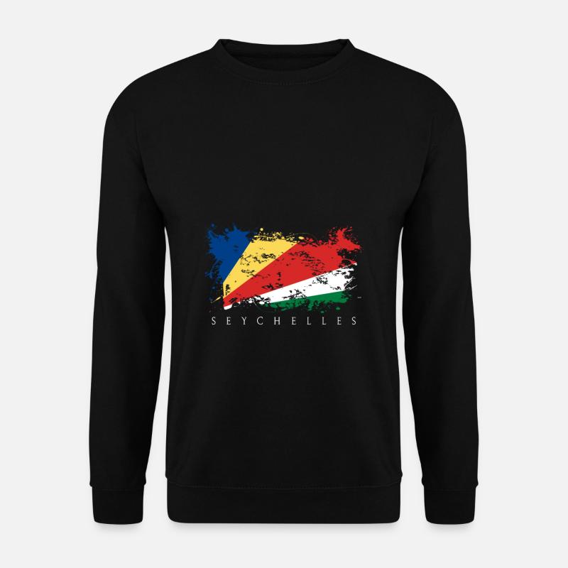 Seychelles seychelles afrique drapeau drapeau pays - Sweat-shirt Unisexe - noir