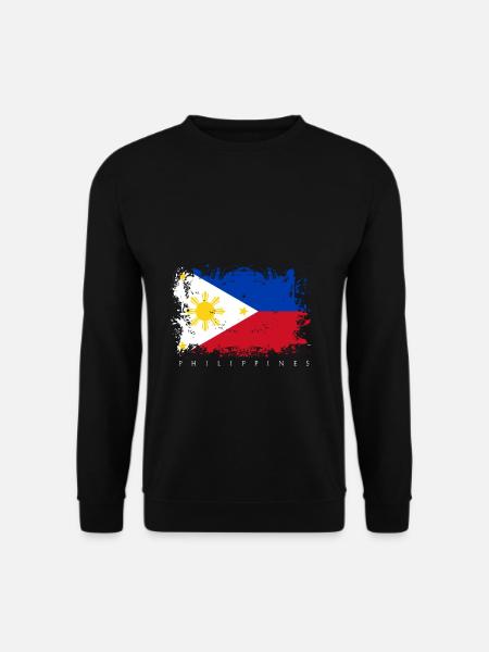 Philippinen Asien Flagge Fahne Nationalität Staat - Unisex Pullover - Schwarz