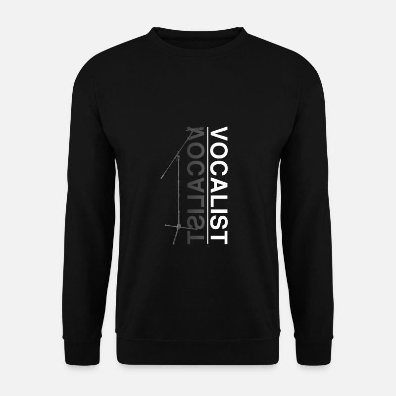 Vocalist Sänger Sängerin Gesang Musik Geschenk - Unisex Pullover - Schwarz