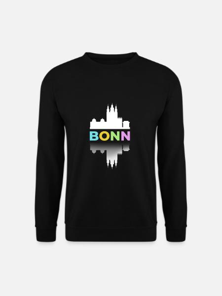 Bonn Bunt Wir sind mehr Deutsche Städte Großstadt - Unisex Pullover - Schwarz