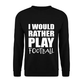 Football football - Sweat-shirt Unisexe - noir - Devant - Alina (178cm) & Michal (187cm)