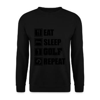 golf - Sweat-shirt Unisexe - noir - Devant - Alina (178cm) & Michal (187cm)