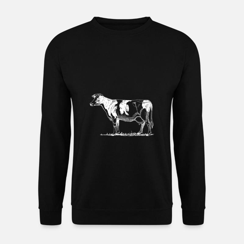 Kuh - Unisex Pullover - Schwarz