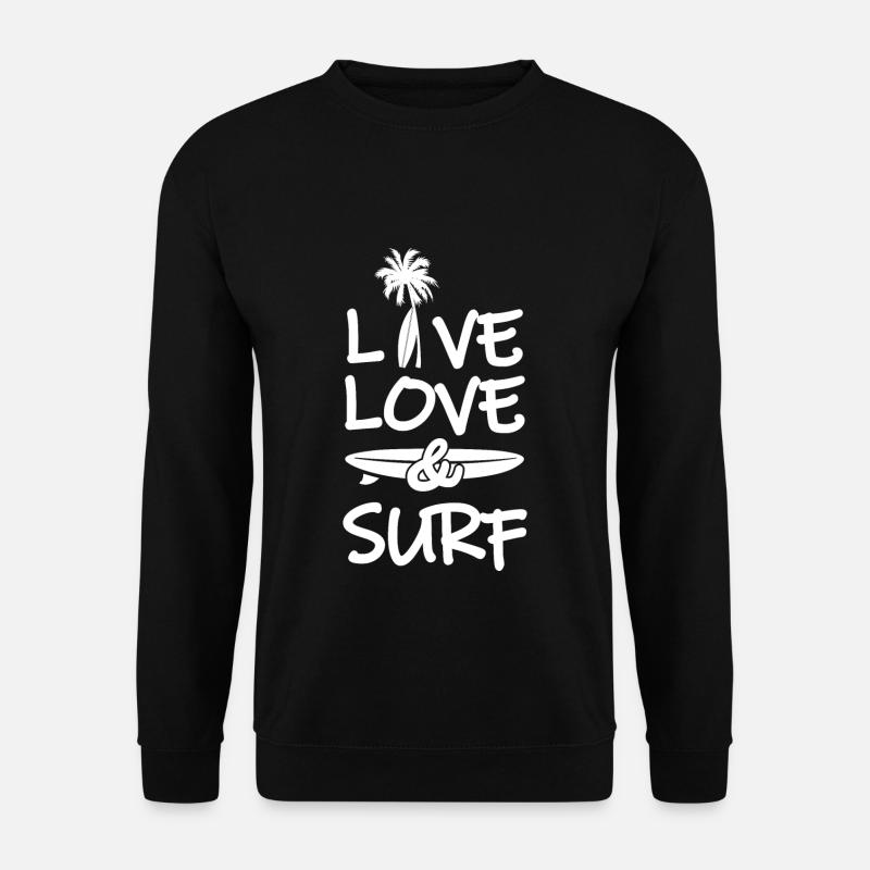 Surfing - Unisex Pullover - Schwarz